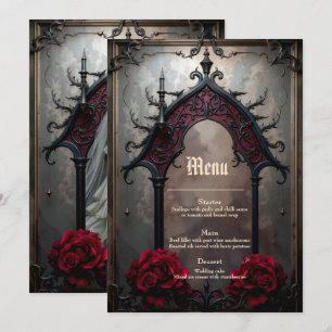 Gothic Ewige Liebe Menükarte