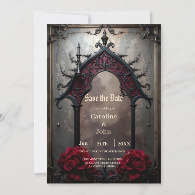 Gothic Ewige Liebe  Save The Date (Vorderseite)