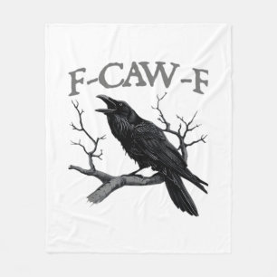 Gothic F-Caw-F Lustige Krähe Humor Essential Vinta Fleecedecke