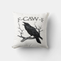 Gothic F-Caw-F Lustiger Krähen Humor Essential Vin