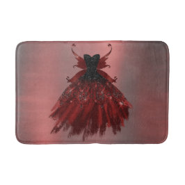 Gothic Fairy Crimson Gown | Deep Radiant Red Sheen Badematte