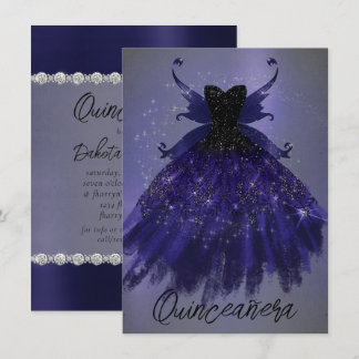 Gothic Fairy Indigo Gown | Deep Royal Lila Sheen Einladung