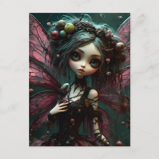 Gothic Fairy Postkarte (Vorderseite)