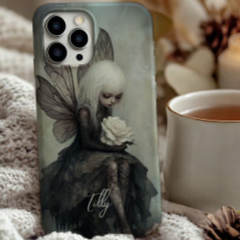 Gothic Fairy & White Rose | Custom Dark Fantasy Case-Mate iPhone Hülle