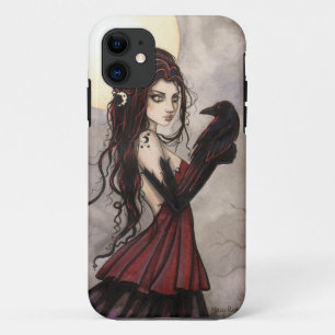 Gothic Fantasy Art Hexe und Rabe iPhone 5 Hülle