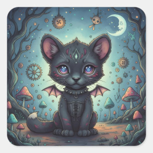 Gothic Fantasy Baby Kit Quadratischer Aufkleber