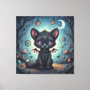 Gothic Fantasy Baby KitBat is not a coherent sente Leinwanddruck