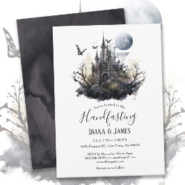 Gothic Fantasy Fairy Castle Handfasting Einladung