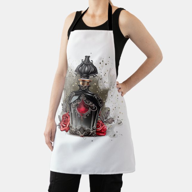 Gothic Fashion Viktorianisch Parfümflasche mit Ros Schürze (InSitu)
