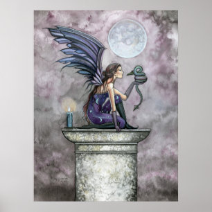 Gothic-Fee-Drache-Poster-Druck von Molly Harrison Poster