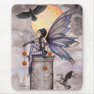 Gothic-Fee und Raben-Mauspad Mousepad