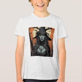 Gothic female demon Tri-Blend shirt