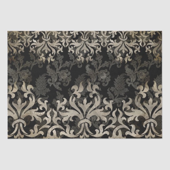 Gothic Filigree Muster Seidenpapier (Vorderseite)