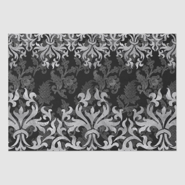Gothic Filigree Muster Seidenpapier (Vorderseite)