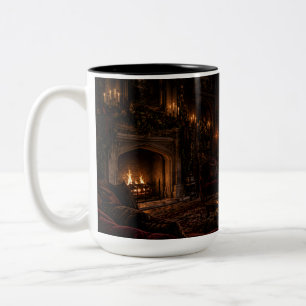 Gothic Fireside Parlor Schwarze Tasse Besänftige