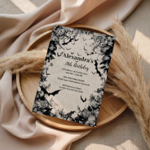 Gothic Fledermäuse & Rosen Geburtstag