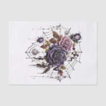 Gothic Floral Cobweb für Decoupage