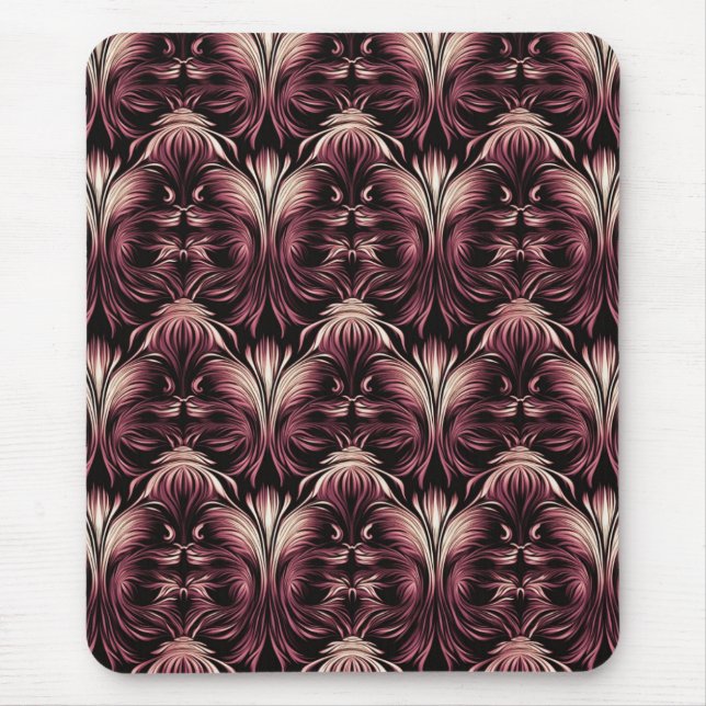 Gothic Floral Elegance Mousepad (Vorne)