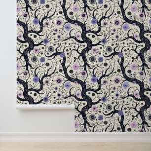 Gothic Floral Kunstmuster Tapete
