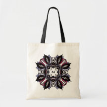 Gothic Floral Mandala Monogram Letter
