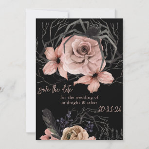 Gothic Floral Save-the-Date-Karte Save The Date