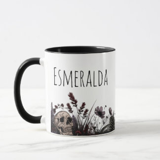 Gothic Florales Monogramm Kaffee Tee Tasse