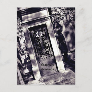 Gothic Friedhof Graveyard Greetings Postkarte