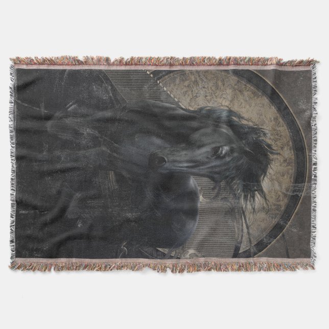 Gothic Friesisches Pferd Decke (Vorderseite)