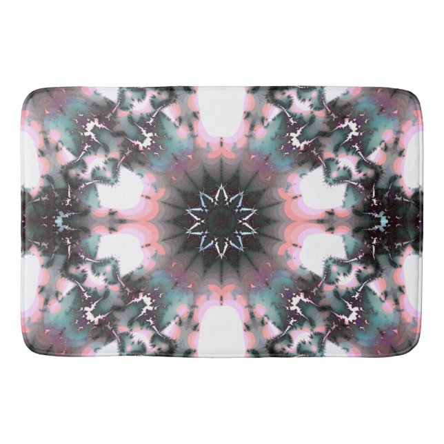 Gothic Frozen Winter Spider Web Badematte (Vorderseite)