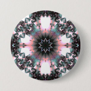 Gothic Frozen Winter Spider Web Button