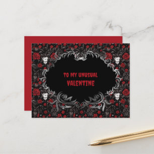 Gothic für meinen ungewöhnlichen Valentinstag Postkarte
