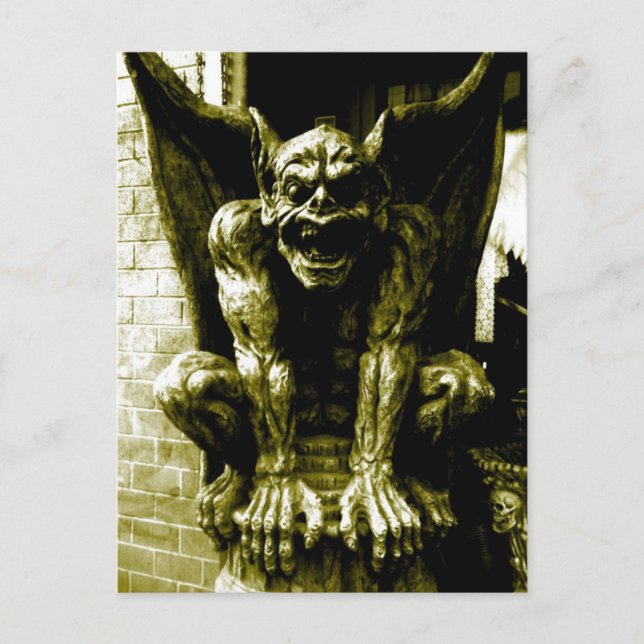 Gothic Gargoyle Postcard Postkarte (Vorderseite)