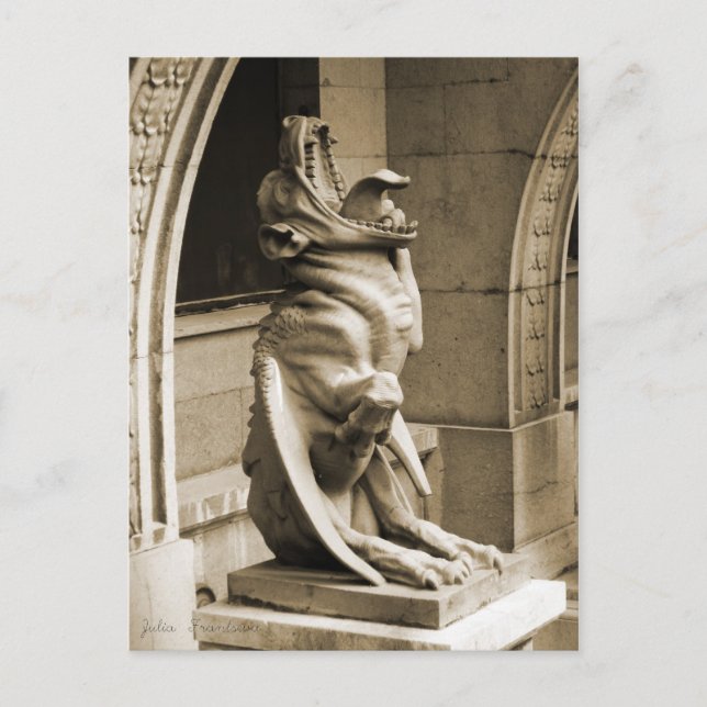 Gothic Gargoyle Postkarte (Vorderseite)