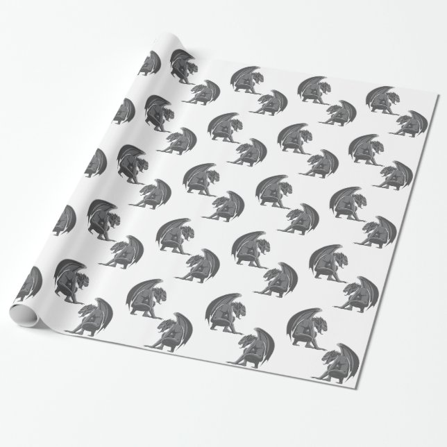 Gothic Gargoyles Geschenkpapier (Ungerollt)