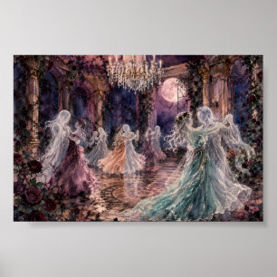 Gothic Ghost Ballroom Tanz Whimsigoth Verzauberte Poster