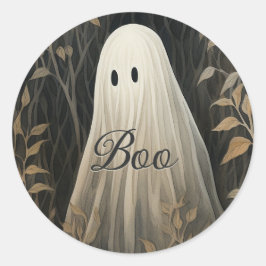 Gothic Ghost Halloween Runder Aufkleber