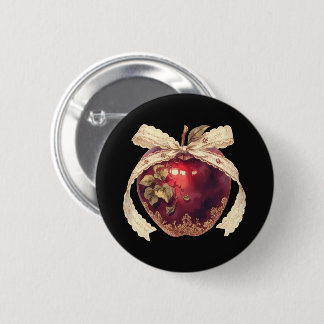 Gothic Giftapfel Dark Romance Halloween Button