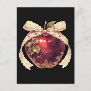 Gothic Giftapfel Dark Romance Halloween Postkarte
