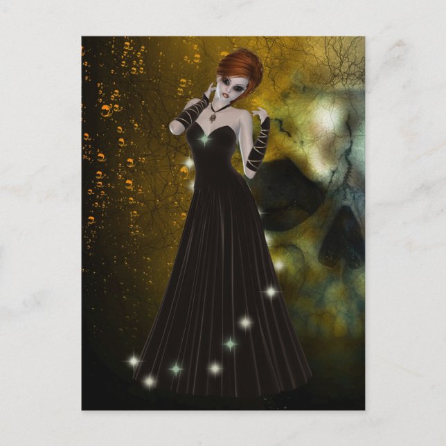 Gothic Girl Postcard Postkarte (Vorderseite)
