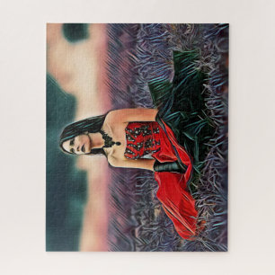 Gothic Girl Sitting Romantische Frau individuell a