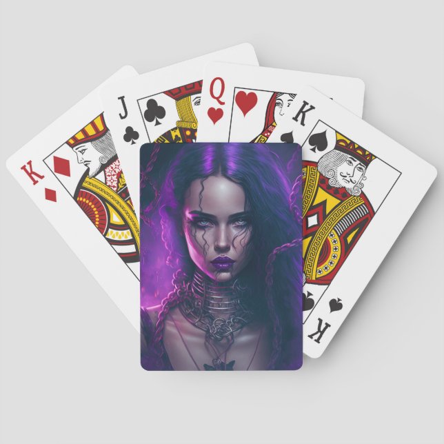 Gothic Girl Spielkarten (Rückseite)