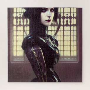 Gothic Girl Steampunk Verschiedene farbige Augen