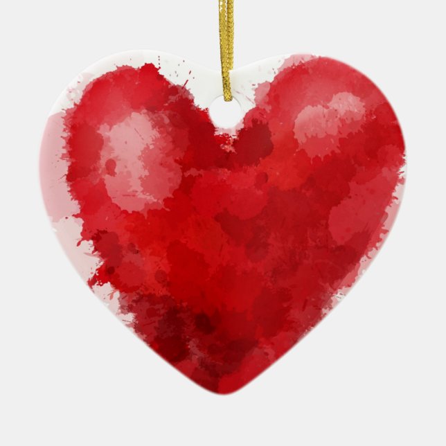 Gothic Girl Valentine Keramikornament (Vorne)