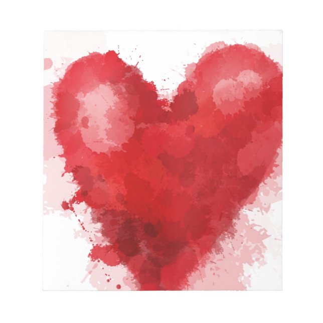 Gothic Girl Valentine Notizblock (Vorderseite)