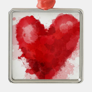 Gothic Girl Valentine Ornament Aus Metall