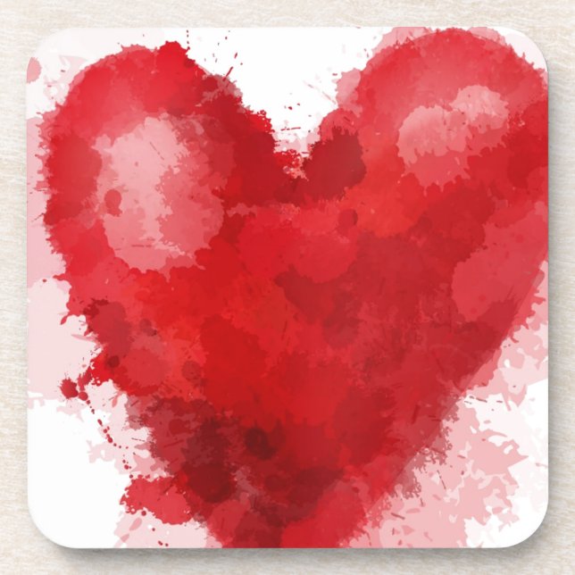 Gothic Girl Valentine Untersetzer (Vorderseite)