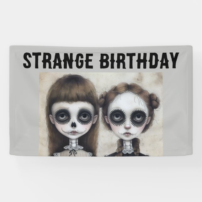 GOTHIC GIRLS GEBURTSTAGSPARTEI GOTH GIRL BANNER (Horizontal)