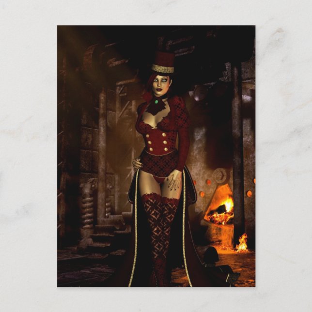 Gothic Girls Under the Lair Postcard Postkarte (Vorderseite)