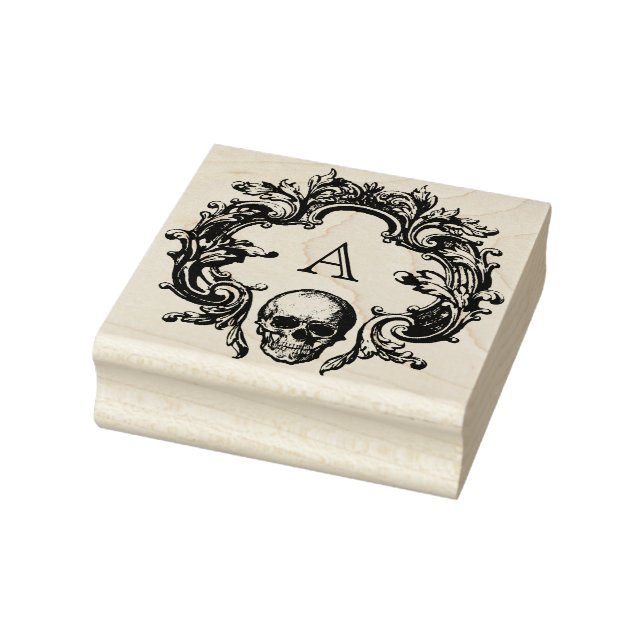 Gothic Glam | BRIEFMARKE | Skull Gummistempel (Stempel)