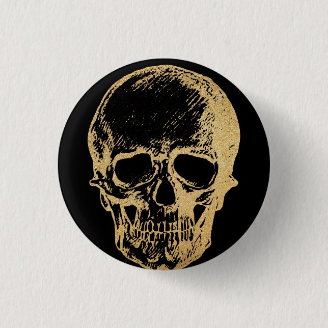 Gothic Glam | Button | Goldröwe (Vorderseite)